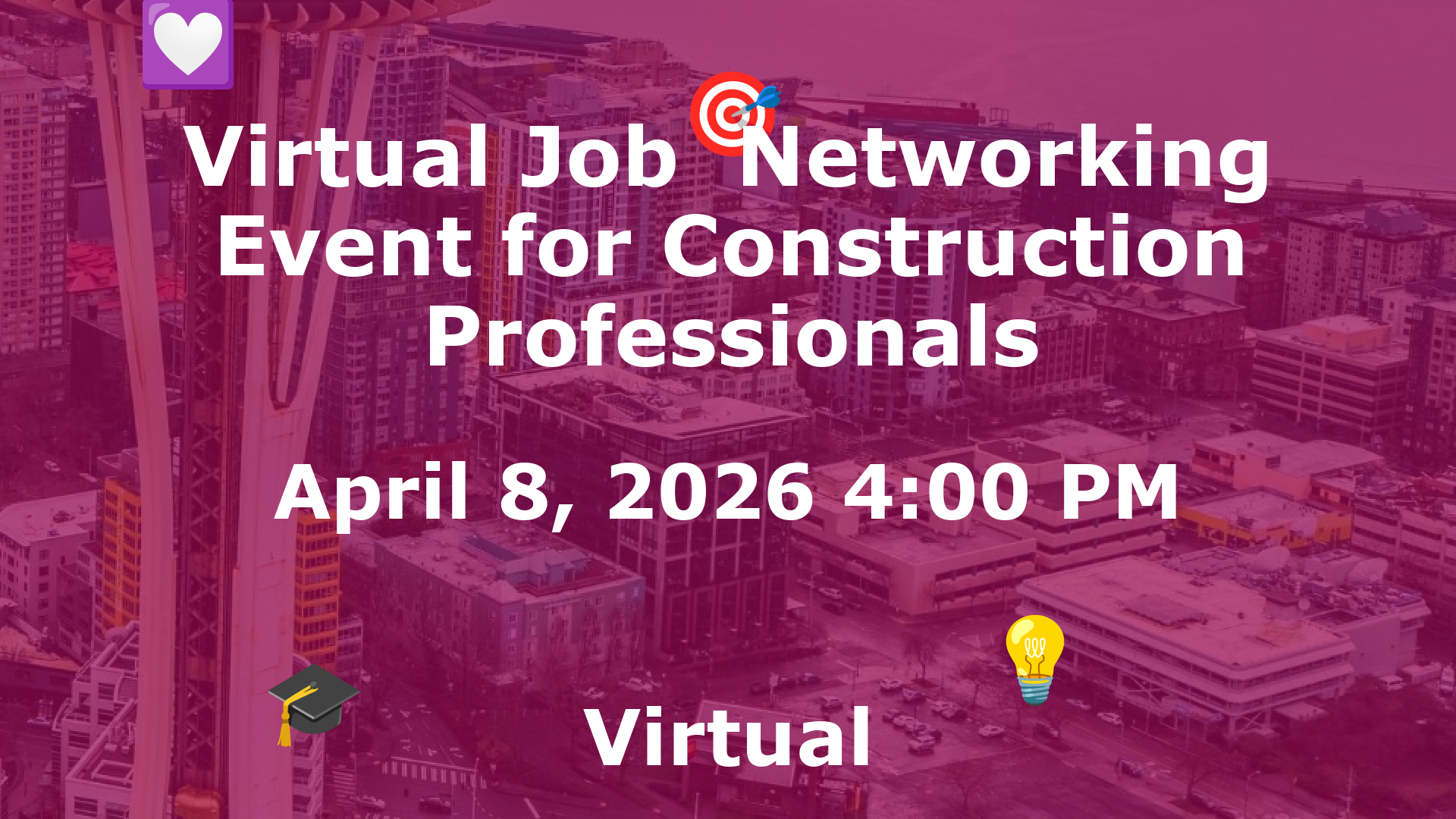 Virtual Job  Networking Event for Construction Professionals event image